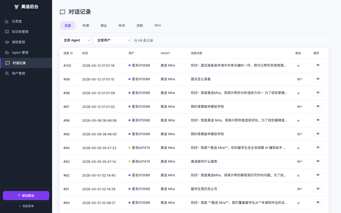 对话记录