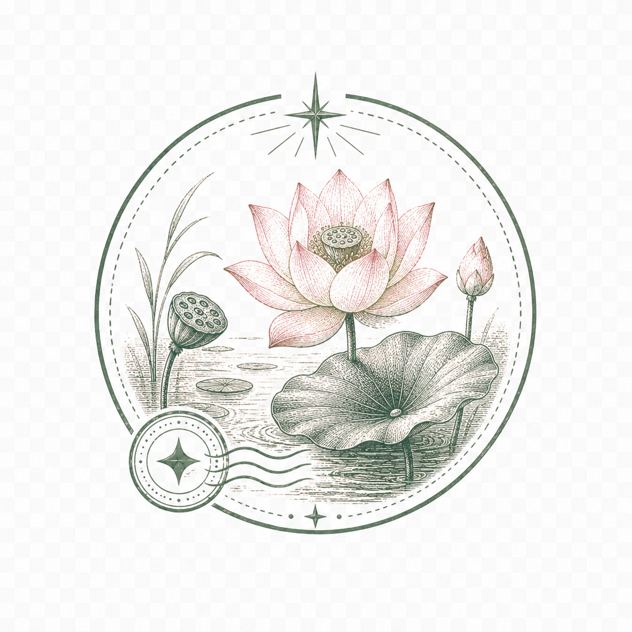 夏日荷花